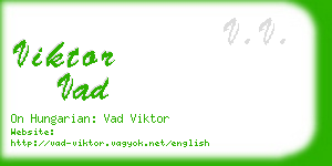 viktor vad business card